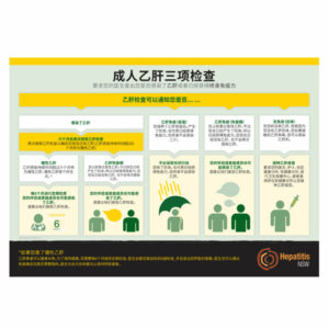 Hep B testing chart in Mandarin