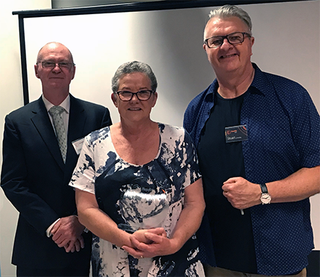 President Warren Fahey (HNSW President), Gail Snelgar, Stuart Loveday (HNSW CEO)