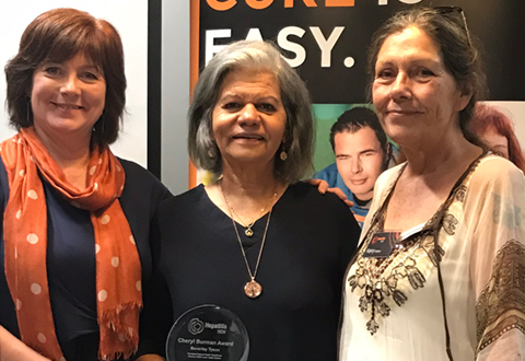 Bev Tyson wins 2019 Hepatitis NSW Cheryl Burman Award