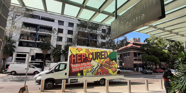 HEP CURED Mobile Mural victory lap for World Liver Day!