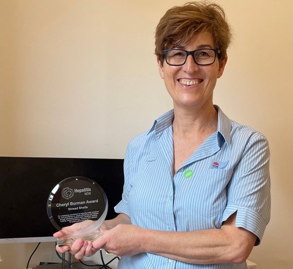 Sinead Sheils wins 2021 Hepatitis NSW Cheryl Burman Award