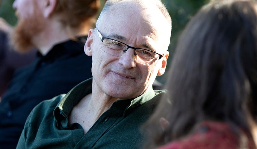 People on a park bench